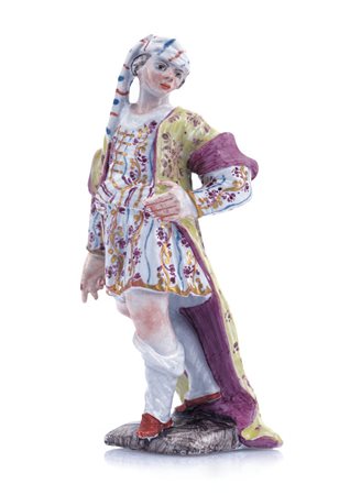GINORI FIGURA IN PORCELLANA, GINORI A DOCCIA, 1765-1770, raffigurante un...