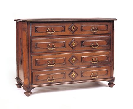 MOBILE DEL XVII SECOLO CANTERANO IN NOCE, PIEMONTE, XVII SECOLO, fronte a...