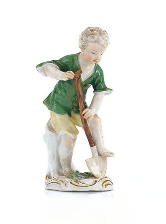 MEISSEN SCULTURA IN PORCELLANA, MEISSEN, 1750 CA., raffigurante putto...