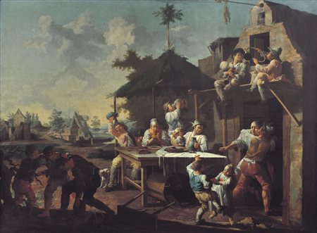 CIPPER GIACOMO FRANCESCO detto TODESCHINI 1664 - Milano 1736(cerchia di)Scena...