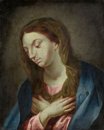 MARATTA CARLO Camerano 1625 - Roma 1713(scuola di)Madonna in preghieraOlio su...