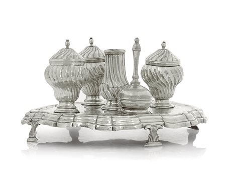 ARGENTI D'EPOCA CALAMAIO IN ARGENTO, PALERMO, 1764, CONSOLE DELL'ARTE...