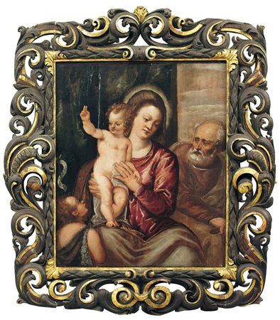 POLIDORO DA LANCIANO Lanciano 1515 - Venezia 1565Sacra Famiglia con San...