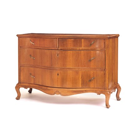 MOBILE DEL XVIII SECOLO CASSETTONE LASTRONATO IN NOCE, VENETO, XVIII SECOLO,...