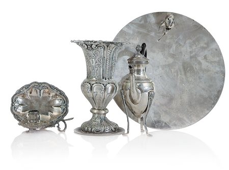 ARGENTI RECENTI LOTTO DI DIVERSI OGGETTI IN ARGENTO, XX SECOLO, composto da...