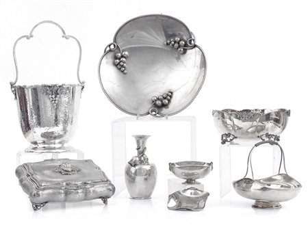 ARGENTI RECENTI LOTTO DI DIVERSI OGGETTI IN ARGENTO, XX SECOLO, composto un...
