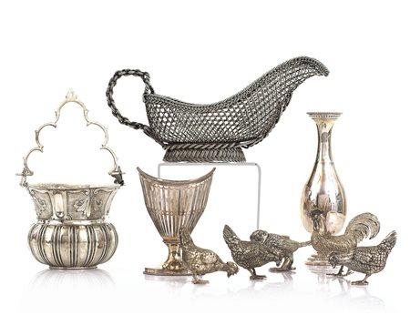 ARGENTI RECENTI LOTTO DI DIVERSI OGGETTI IN ARGENTO, XX SECOLO, composto da...