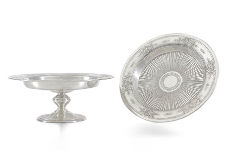 TIFFANY & CO. COPPIA DI ALZATINE IN ARGENTO, TIFFANY & CO., INIZIO XX SECOLO,...