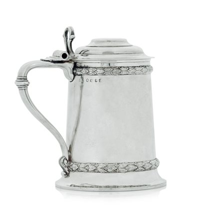 ARGENTI D'EPOCA TANKARD IN ARGENTO, BIMINGHAM, 1865, troncoconico liscio con...