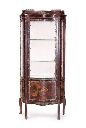 MOBILE DEL XIX SECOLO VETRINA DECORATA IN LACCA VERNIS MARTIN, FINE XIX...