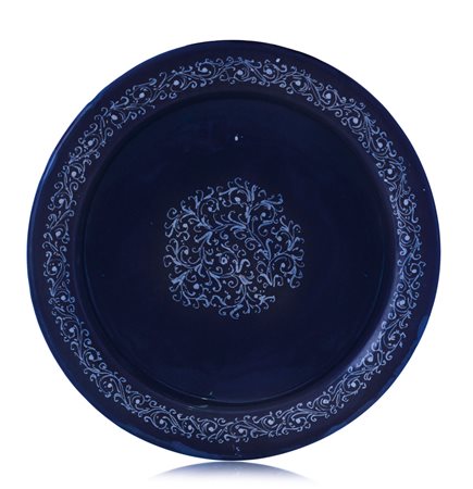 CASTELLI GRANDE PIATTO IN MAIOLICA, CASTELLI, FINE XVI SECOLO, PROBABILMENTE...
