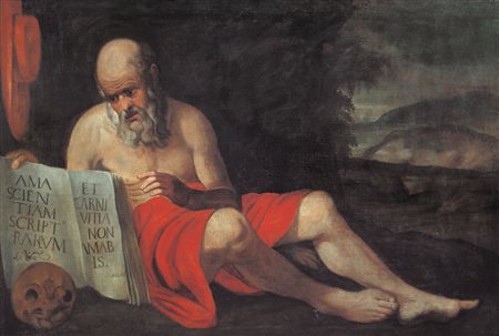 RUSCONI BENEDETTO Venezia 1460 - 1525(attribuito a)San GirolamoOlio su tela,...