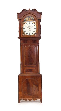 ANONIMO XIX SECOLO OROLOGIO A COLONNA IN MOGANO, INGHILTERRA, XIX SECOLO,...