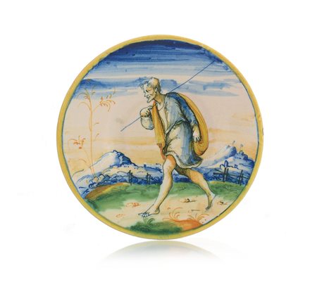 VENEZIA PIATTO ISTORIATO IN MAIOLICA, VENEZIA, BOTTEGA DI MASTRO DOMENICO,...