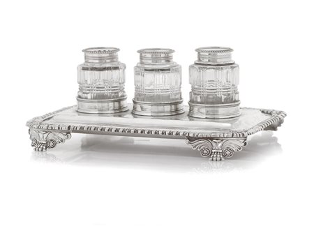 ARGENTI D'EPOCA CALAMAIO GIORGIO IV IN ARGENTO, LONDRA, 1820, ARGENTIERE...