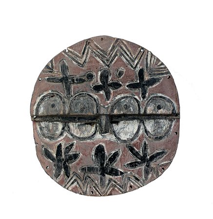 OGGETTISTICA VARIA MASCHERA IN LEGNO SCOLPITO E DIPINTO, AFRICA, INIZIO XX...