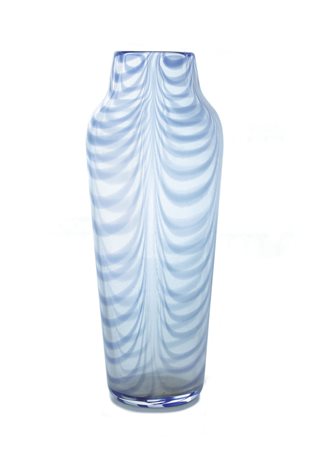 CENEDESE VASO IN CRISTALLO A DECORO FENICIO, CENEDESE, ANNI 70, a balaustro,...