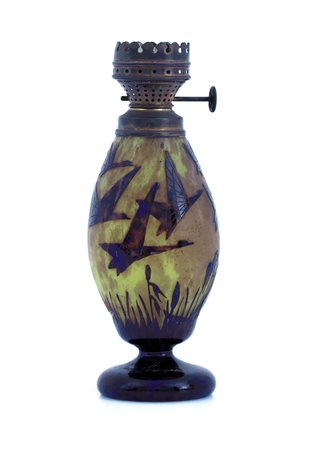 LE VERRE FRANCAIS BASE PER LAMPADA IN VETRO DOPPIO, LE VERRE FRANCAIS, 1925...