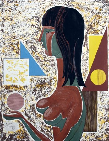 TOZZI MARIO (Fossombrone 1895 - St. Jean du Gard 1979) "Figura" 1967...