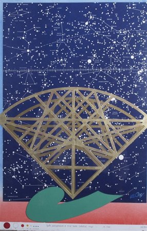 DEL PEZZO LUCIO (Napoli 1933) "Tyco para phrasis" 1983 Collage su cartoncino...