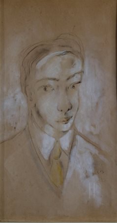 DE PISIS FILIPPO (Ferrara 1896 - Milano 1956) "Figura" 1933 Carboncino e...