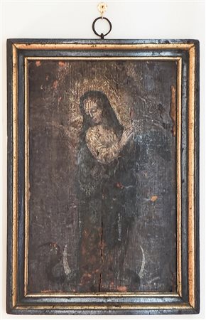 SCUOLA DELL'ITALIA CENTRALE DEL XVII SECOLO Maria che schiaccia il serpente...