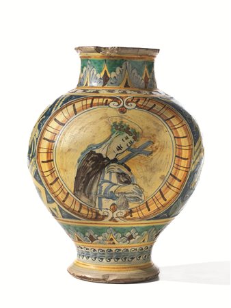 VASO A BOCCIA &ldquo;BOMBOLA&rdquo;Sciacca, bottega dei fratelli Lo Bue,...