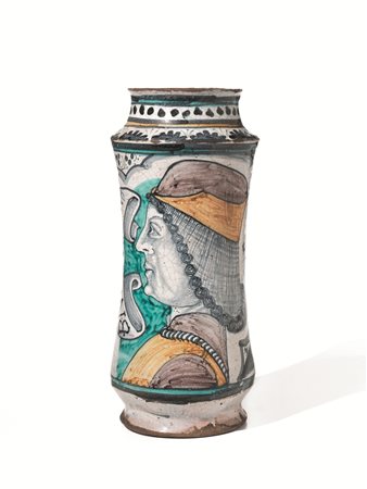 ALBARELLONapoli, Maestro della Cappella Brancaccio, 1470-1480 Maiolica...