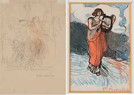 Plinio Nomellini Livorno 1866 – Firenze 1943 a)Figure femminili danzanti...