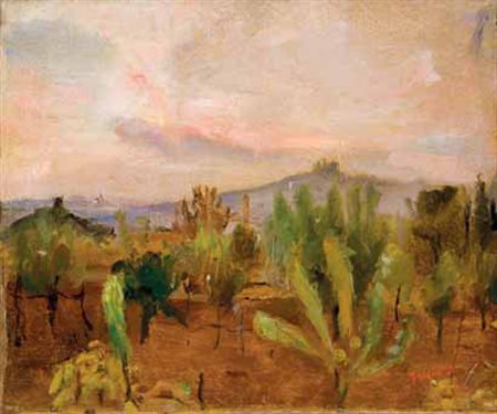 Donato Frisia Merate 1883 – 1953 Montevecchia, 1941 olio su tela, cm 46x38,5....