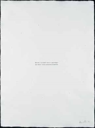 Vincenzo Agnetti Milano 1926 – 1981 Senza titolo, 1973 inchiostro, buchi su...