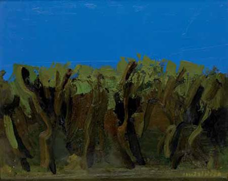 Ennio Morlotti Lecco 1910 – Milano 1992 Bosco, 1970 olio su tela, cm 40x50....