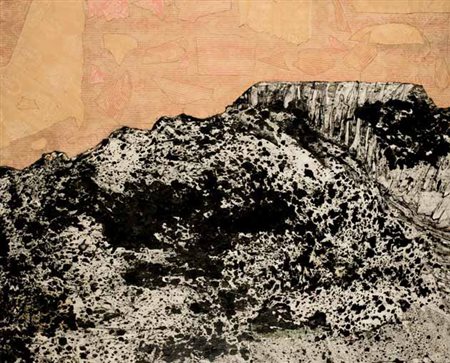 Enrico Baj Milano 1924 – Vergiate 2003 Montagna agitata, 1958 olio, collage...
