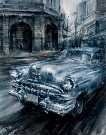 Alessandro Papetti Milano nel 1959 Avana, 2006 olio su tela, cm 185x145....