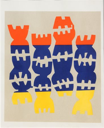 Giuseppe CAPOGROSSI Roma 1900-1972 Quarzo Nr.5, 1970 litografia lithography...