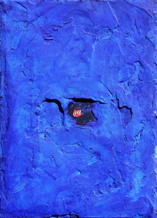 Mario ARLATI Milano 1947 Blu coca, 2001 tecnica mista su tela mixed media on...