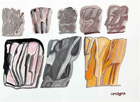 Pietro CONSAGRA Mazara del Vallo 1920 - Milano 2005 Senza titolo, anni 90...