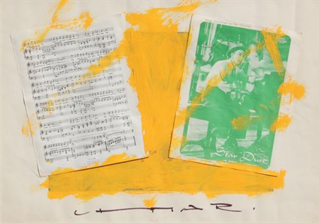 Giuseppe CHIARI Firenze 1926-2007 Senza titolo collage e tecnica mista su...