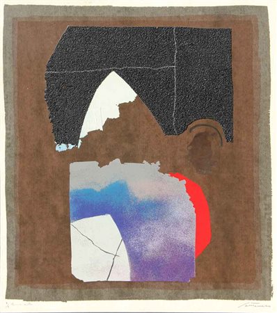 Giuseppe SANTOMASO Venezia 1907-1990 Senza titolo, anni 80 tecnica mista su...