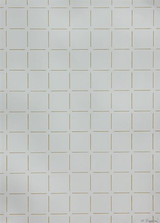 Mauro REGGIANI Nonantola 1897 - Milano 1980 Reticolo n. 3, 1973 tempera su...