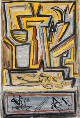 Riccardo LICATA Torino 1929 - Venezia 2014 Senza titolo, 1963 olio su tela...