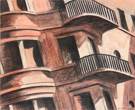 Marco PETRUS Rimini 1960 Senza titolo, 1995 tecnica mista su carta riportata...