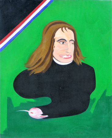 Eduardo ARROYO Madrid 1937 Senza titolo, 1966 olio su tela oil on canvas cm....