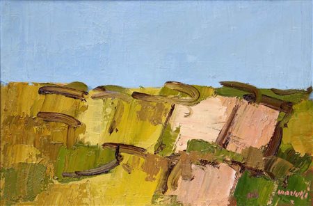 Ennio MORLOTTI Lecco 1910 - Milano 1992 Rocce, 1982 olio su tela oil on...