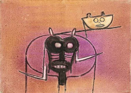 Wifredo LAM Sagua la Grande 1902 - Parigi 1982 Idolo, 1972 olio su tela oil...