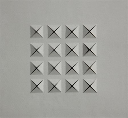 DADAMAINO Milano 1930-2004 Rilievo, anni 60 cartoncino tagliato cut cardboard...