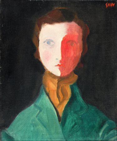 Virgilio GUIDI Roma 1891 - Venezia 1984 Ritratto, 1953 olio su tela oil on...