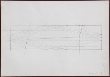 Mario NIGRO Pistoia 1917 - Livorno 1992 Senza titolo, 1980 grafite su carta /...