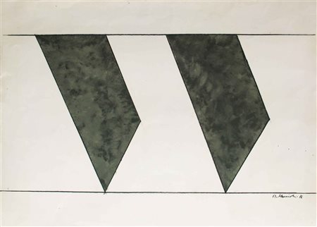 Mauro STACCIOLI Volterra 1937 Senza titolo, 1986 tecnica mista su cartoncino...