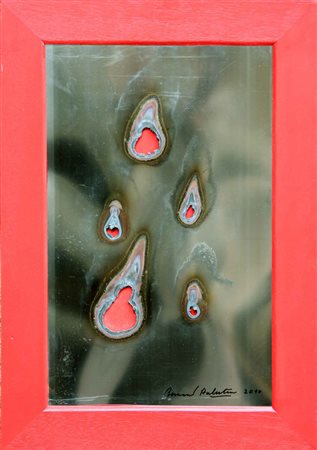 Bernard AUBERTIN Fontenay-aux-Roses 1934 Fer Brùlè, 2010 lamiera bruciata...